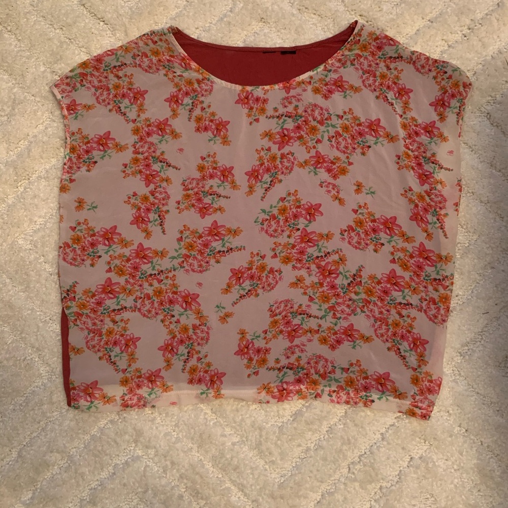 Light floral shirt